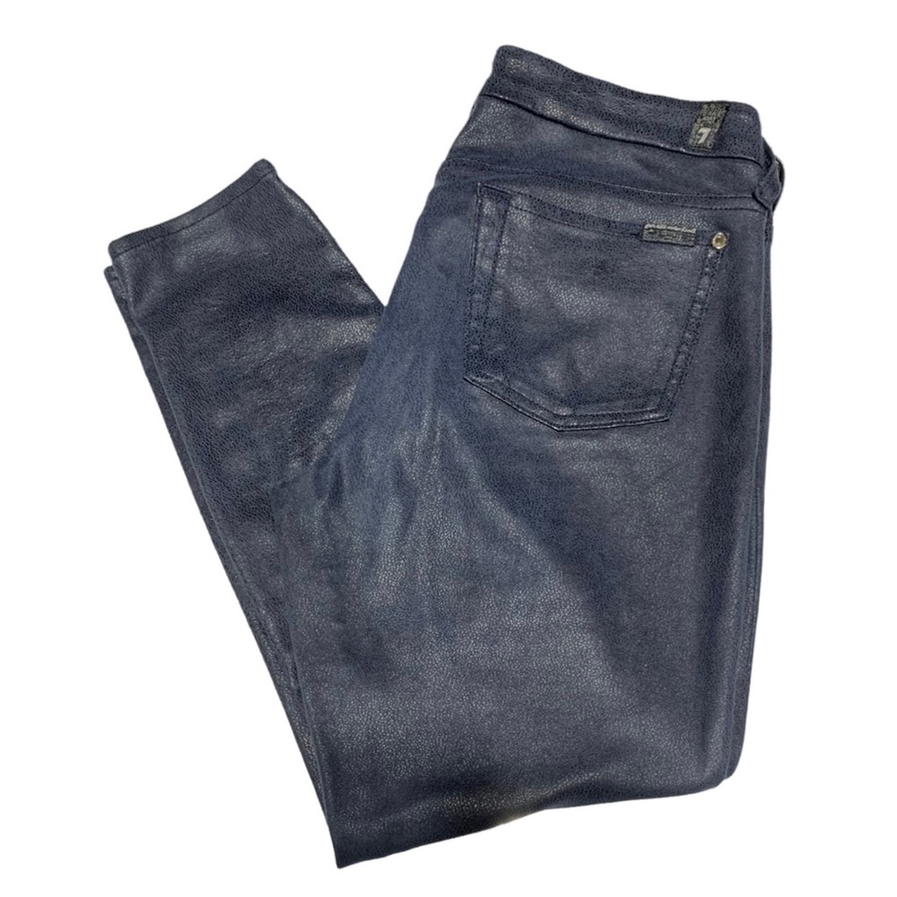 7 For All Mankind Blue Stretchy Pants Size 29